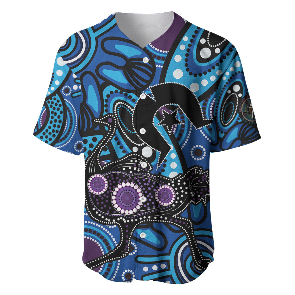 Emu NAIDOC 2024 Baseball Jersey Aboriginal Art Style
