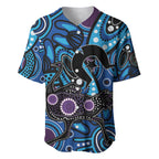 Emu NAIDOC 2024 Baseball Jersey Aboriginal Art Style