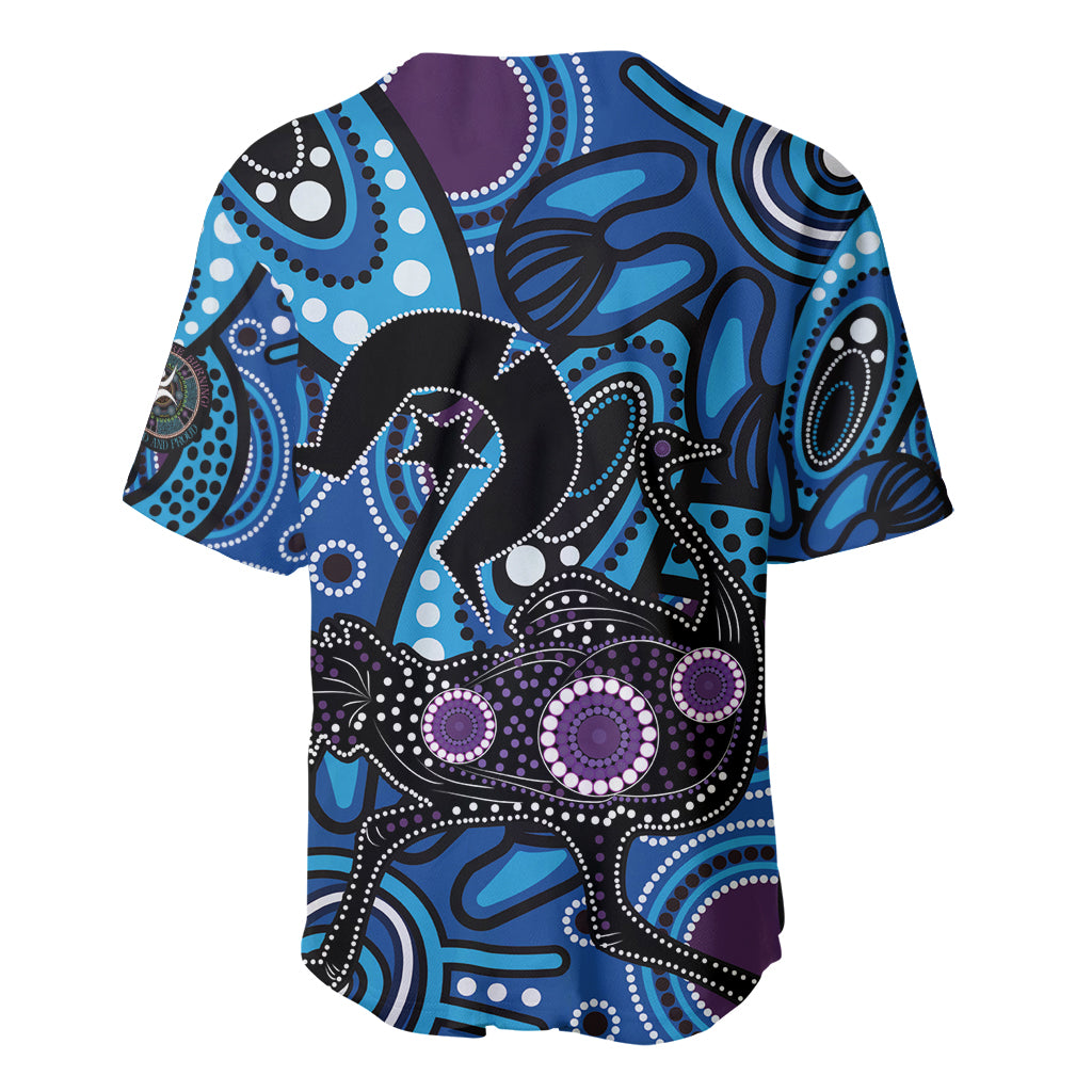 Emu NAIDOC 2024 Baseball Jersey Aboriginal Art Style