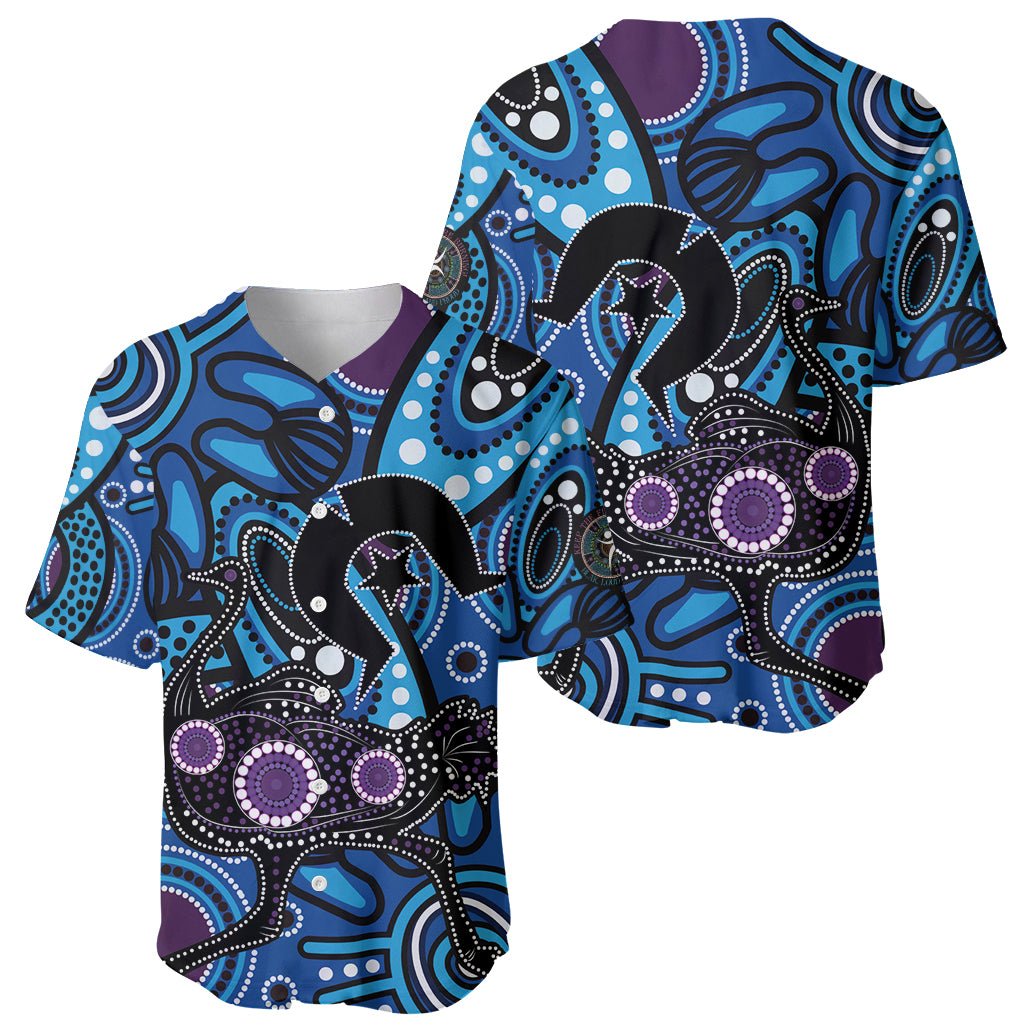 Emu NAIDOC 2024 Baseball Jersey Aboriginal Art Style