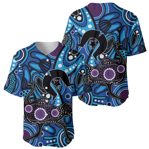 Emu NAIDOC 2024 Baseball Jersey Aboriginal Art Style