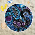 Emu NAIDOC 2024 Beach Blanket Aboriginal Art Style