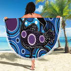 Emu NAIDOC 2024 Beach Blanket Aboriginal Art Style
