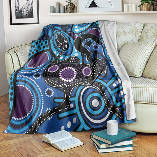 Emu NAIDOC 2024 Blanket Aboriginal Art Style