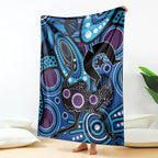 Emu NAIDOC 2024 Blanket Aboriginal Art Style