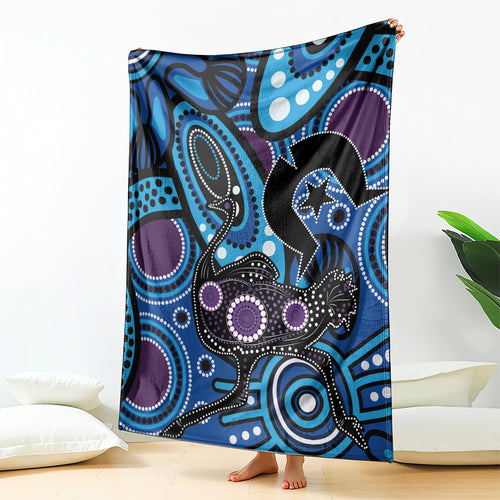 Emu NAIDOC 2024 Blanket Aboriginal Art Style