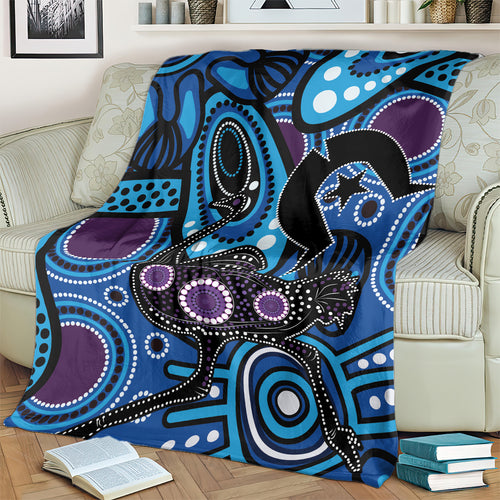 Emu NAIDOC 2024 Blanket Aboriginal Art Style
