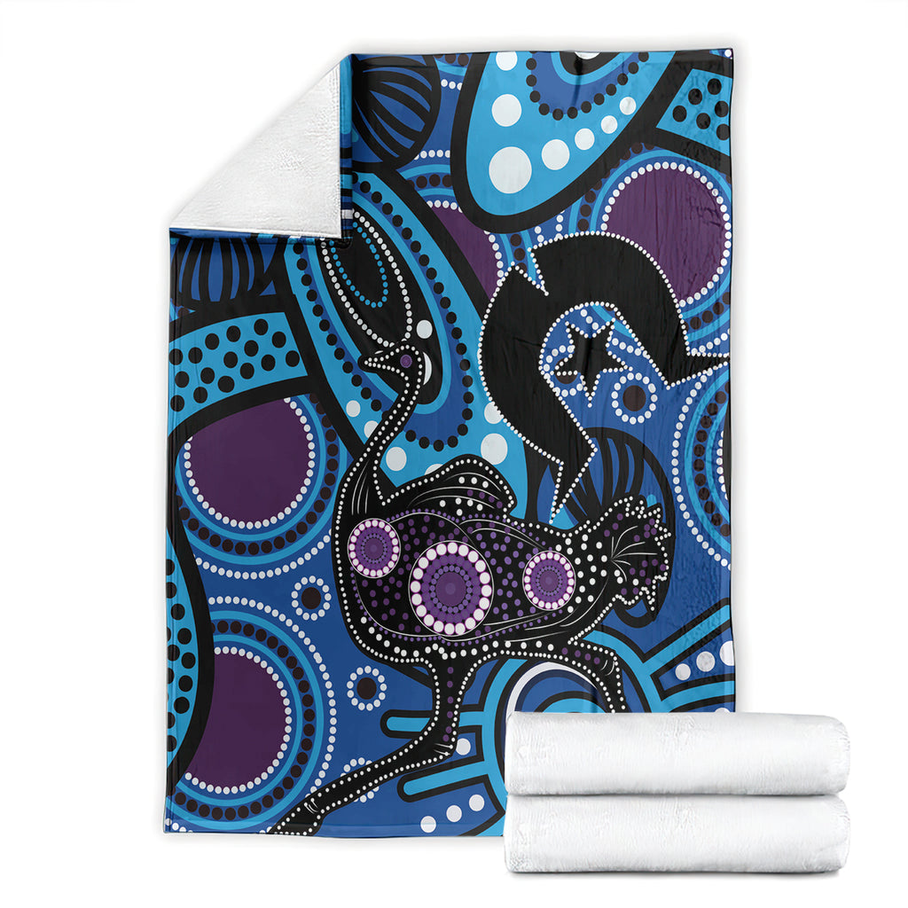 Emu NAIDOC 2024 Blanket Aboriginal Art Style