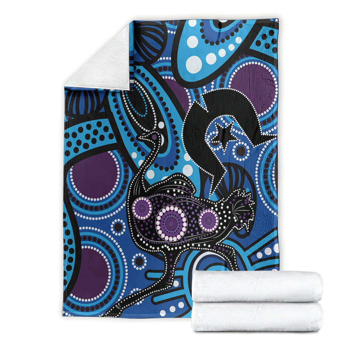Emu NAIDOC 2024 Blanket Aboriginal Art Style