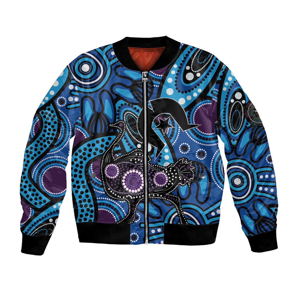 Emu NAIDOC 2024 Bomber Jacket Aboriginal Art Style