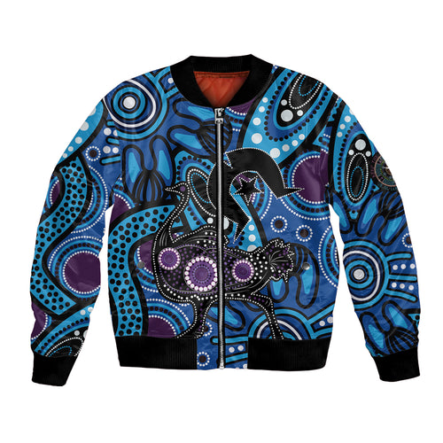 Emu NAIDOC 2024 Bomber Jacket Aboriginal Art Style