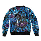 Emu NAIDOC 2024 Bomber Jacket Aboriginal Art Style