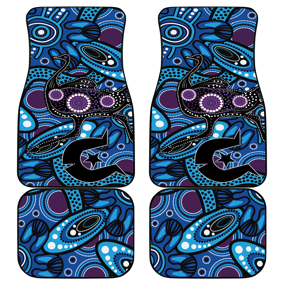 Emu NAIDOC 2024 Car Mats Aboriginal Art Style