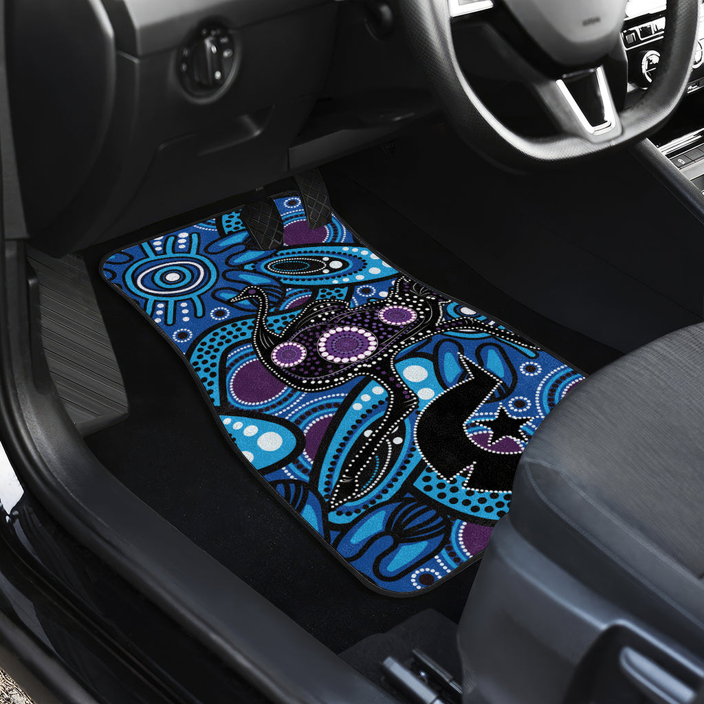 Emu NAIDOC 2024 Car Mats Aboriginal Art Style