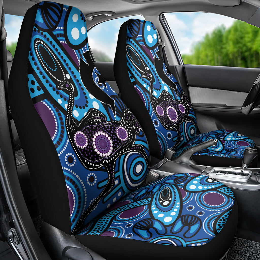 Emu NAIDOC 2024 Car Seat Cover Aboriginal Art Style