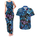 Emu NAIDOC 2024 Couples Matching Tank Maxi Dress and Hawaiian Shirt Aboriginal Art Style