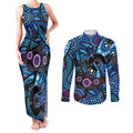 Emu NAIDOC 2024 Couples Matching Tank Maxi Dress and Long Sleeve Button Shirt Aboriginal Art Style