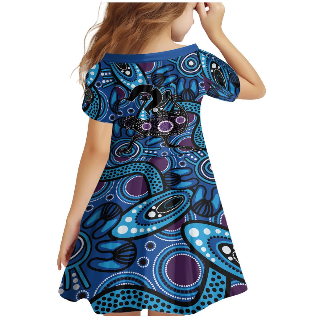 Emu NAIDOC 2024 Family Matching Mermaid Dress and Hawaiian Shirt Aboriginal Art Style