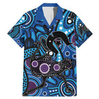 Emu NAIDOC 2024 Family Matching Mermaid Dress and Hawaiian Shirt Aboriginal Art Style