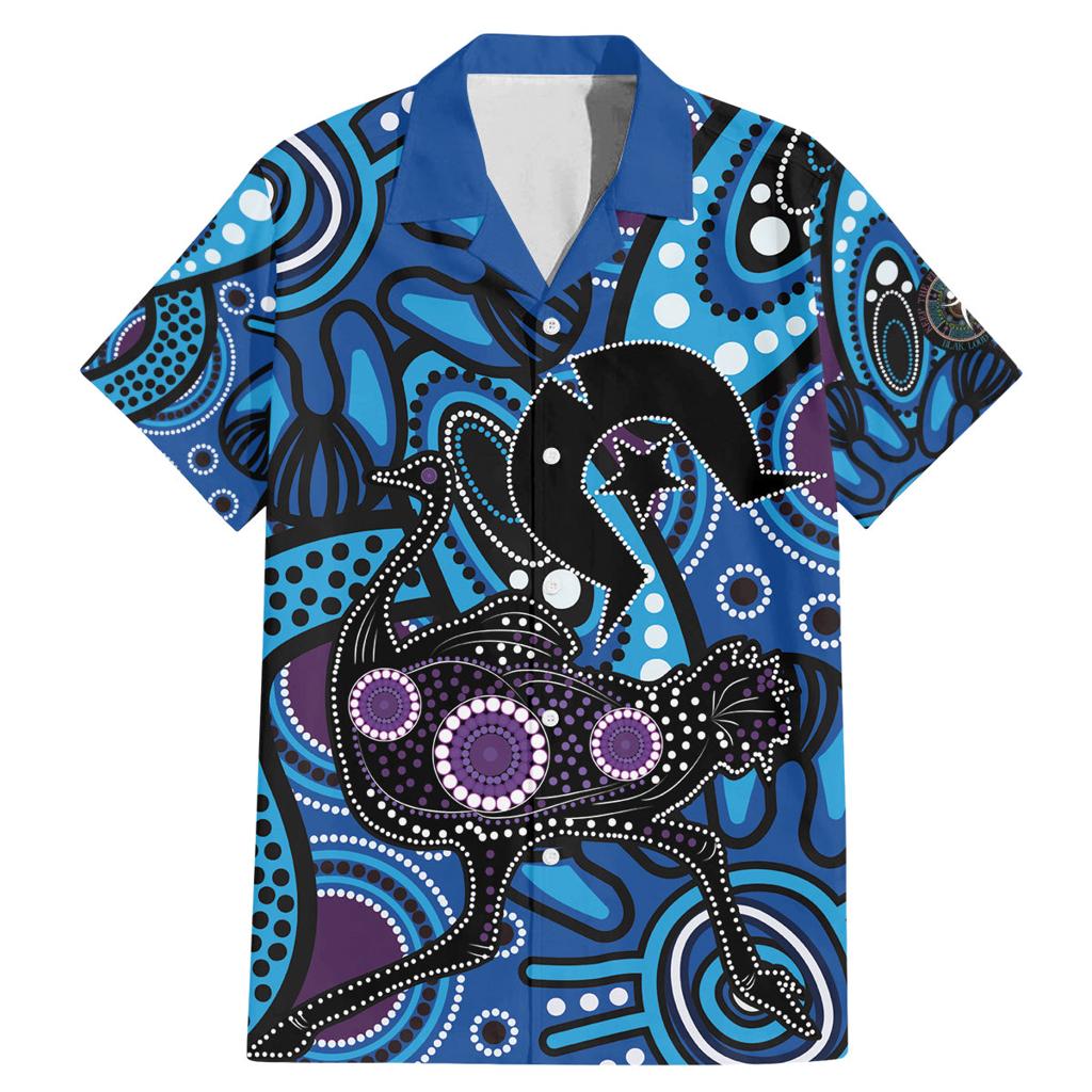 Emu NAIDOC 2024 Family Matching Mermaid Dress and Hawaiian Shirt Aboriginal Art Style