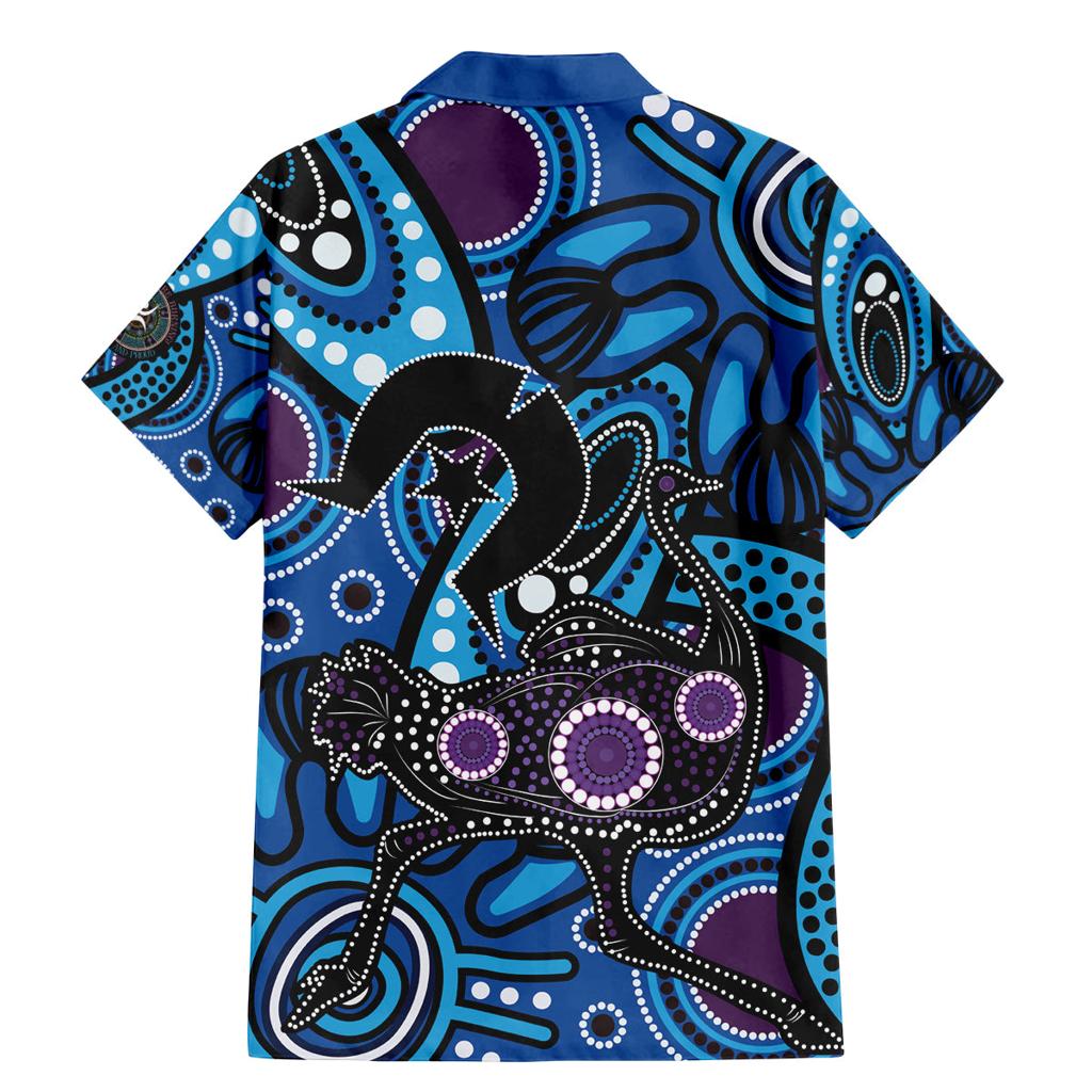 Emu NAIDOC 2024 Family Matching Mermaid Dress and Hawaiian Shirt Aboriginal Art Style