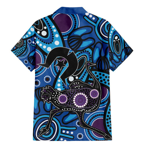 Emu NAIDOC 2024 Family Matching Mermaid Dress and Hawaiian Shirt Aboriginal Art Style