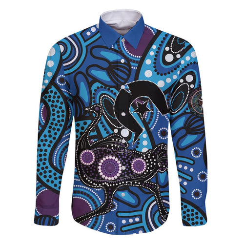 Emu NAIDOC 2024 Family Matching Summer Maxi Dress and Hawaiian Shirt Aboriginal Art Style