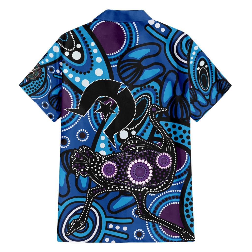 Emu NAIDOC 2024 Family Matching Tank Maxi Dress and Hawaiian Shirt Aboriginal Art Style