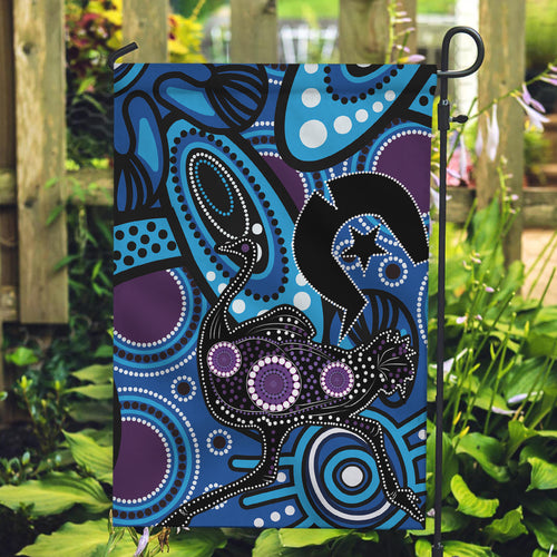 Emu NAIDOC 2024 Garden Flag Aboriginal Art Style