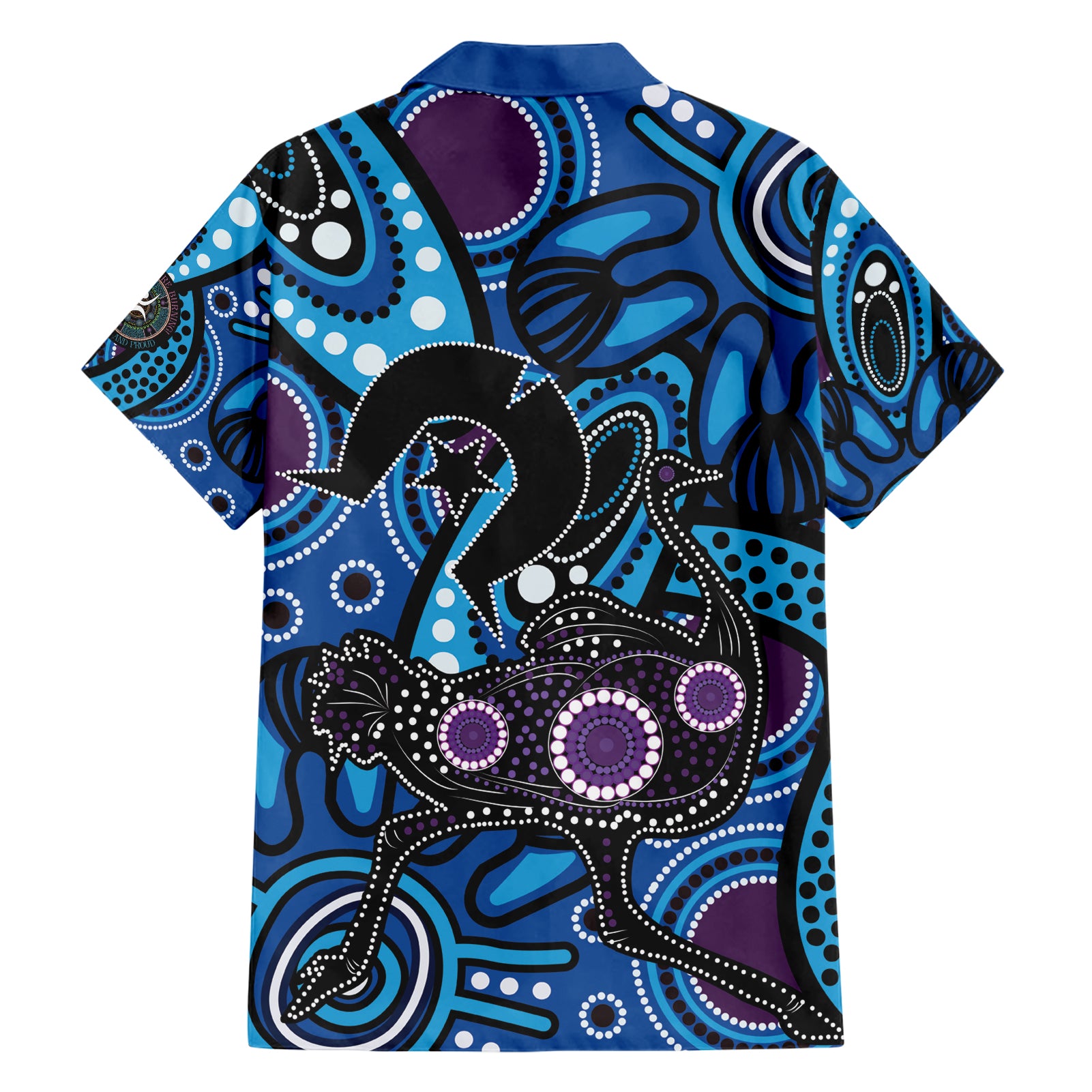 Emu NAIDOC 2024 Hawaiian Shirt Aboriginal Art Style