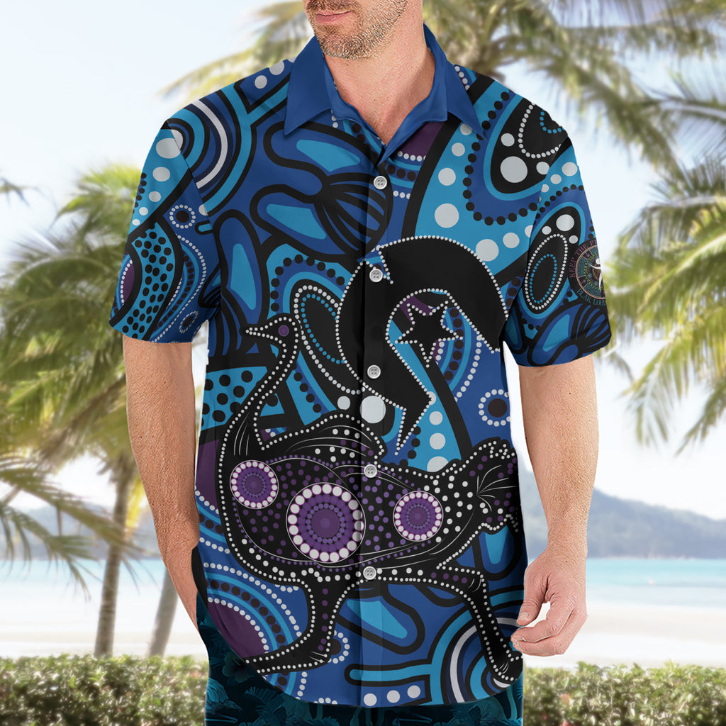 Emu NAIDOC 2024 Hawaiian Shirt Aboriginal Art Style