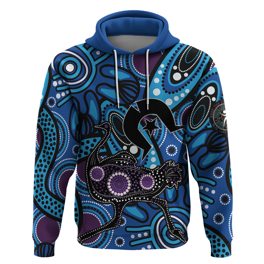 Emu NAIDOC 2024 Hoodie Aboriginal Art Style