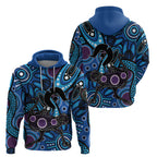 Emu NAIDOC 2024 Hoodie Aboriginal Art Style
