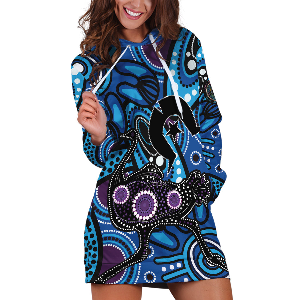 Emu NAIDOC 2024 Hoodie Dress Aboriginal Art Style