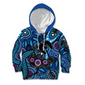 Emu NAIDOC 2024 Kid Hoodie Aboriginal Art Style