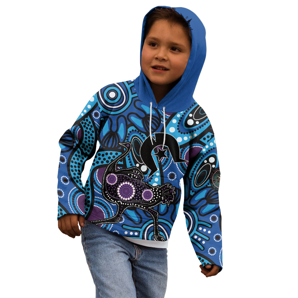Emu NAIDOC 2024 Kid Hoodie Aboriginal Art Style
