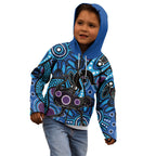 Emu NAIDOC 2024 Kid Hoodie Aboriginal Art Style