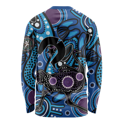 Emu NAIDOC 2024 Long Sleeve Shirt Aboriginal Art Style