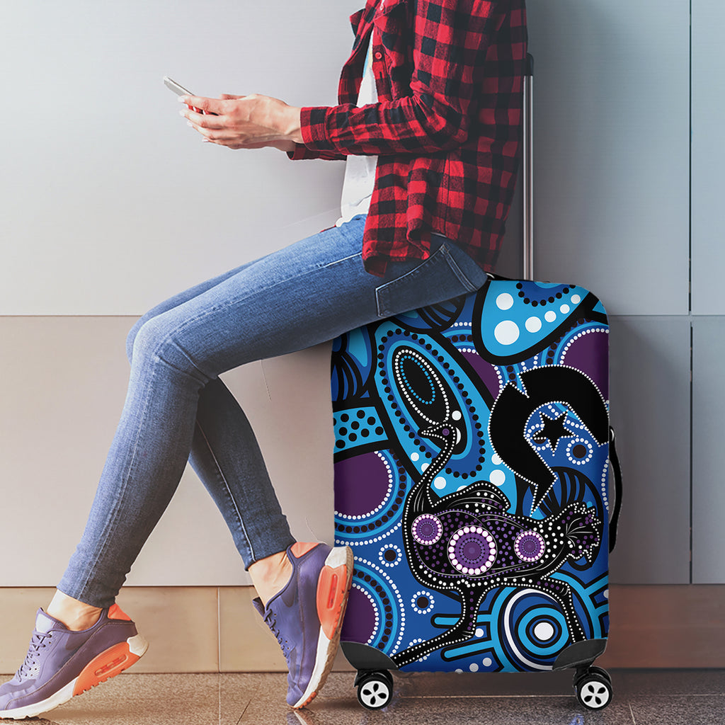 Emu NAIDOC 2024 Luggage Cover Aboriginal Art Style