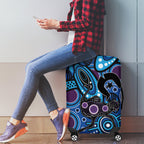 Emu NAIDOC 2024 Luggage Cover Aboriginal Art Style