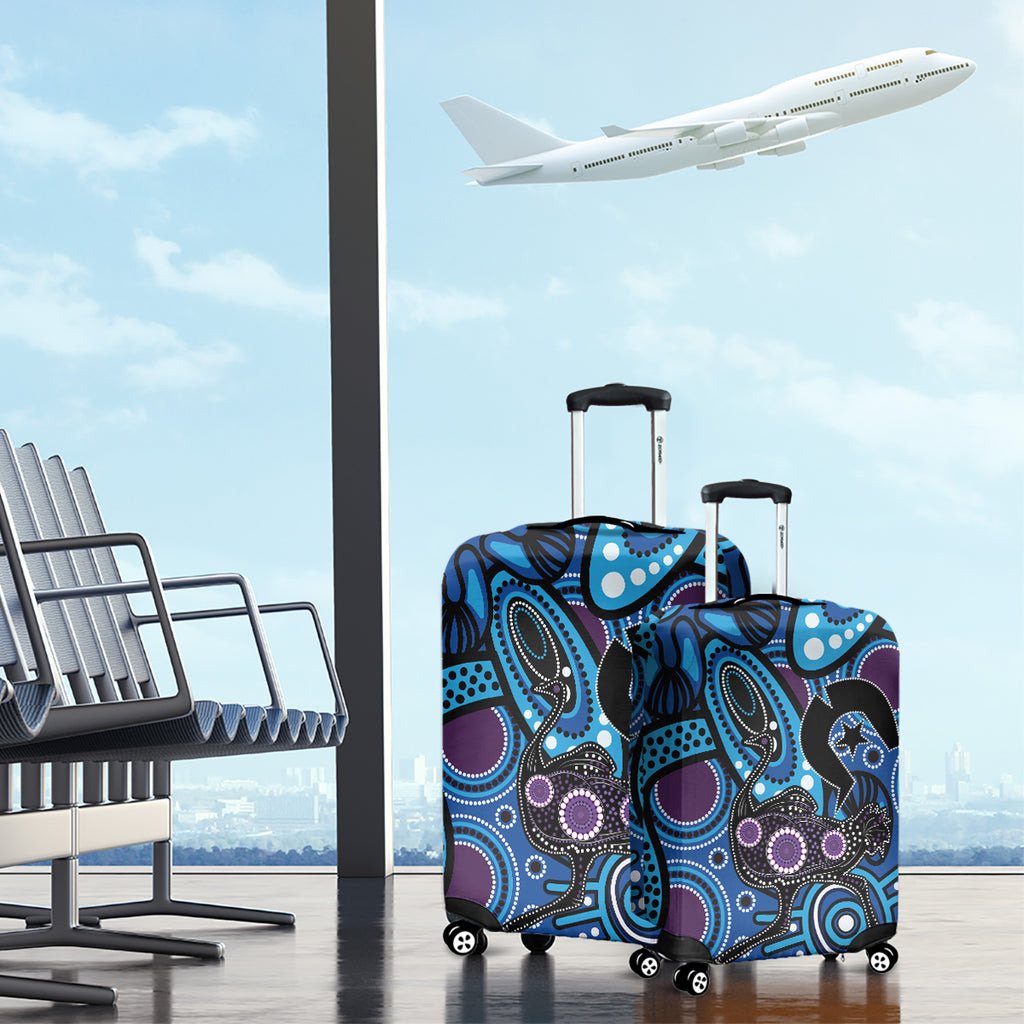 Emu NAIDOC 2024 Luggage Cover Aboriginal Art Style