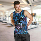 Emu NAIDOC 2024 Men Tank Top Aboriginal Art Style