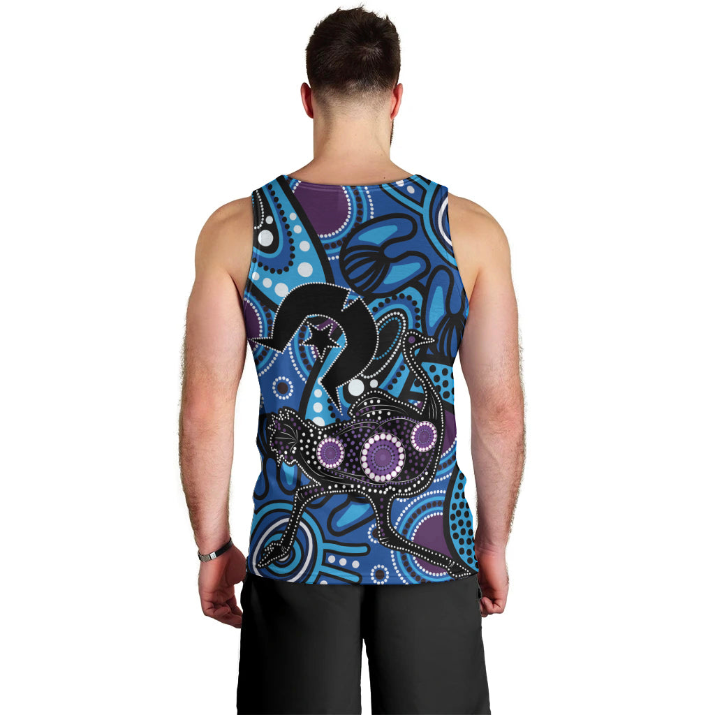 Emu NAIDOC 2024 Men Tank Top Aboriginal Art Style