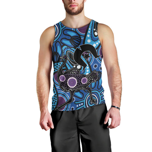 Emu NAIDOC 2024 Men Tank Top Aboriginal Art Style