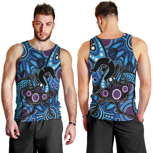 Emu NAIDOC 2024 Men Tank Top Aboriginal Art Style