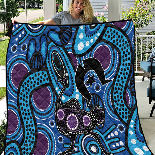 Emu NAIDOC 2024 Quilt Aboriginal Art Style
