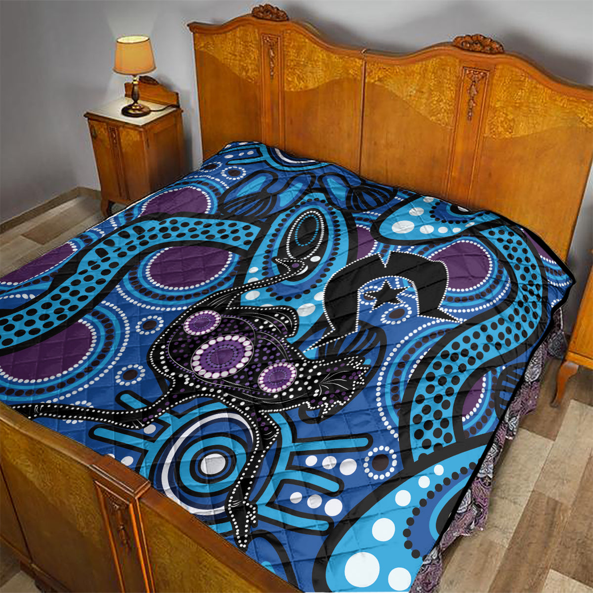 Emu NAIDOC 2024 Quilt Aboriginal Art Style