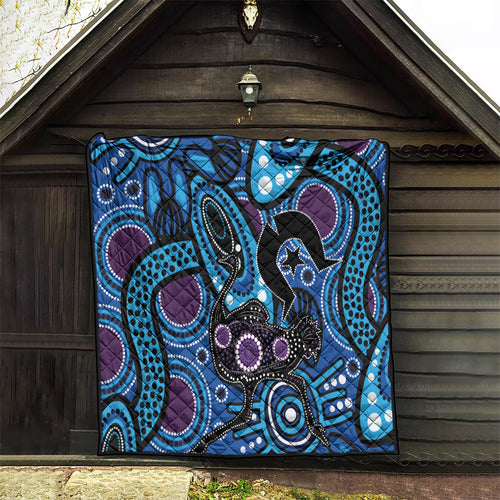 Emu NAIDOC 2024 Quilt Aboriginal Art Style