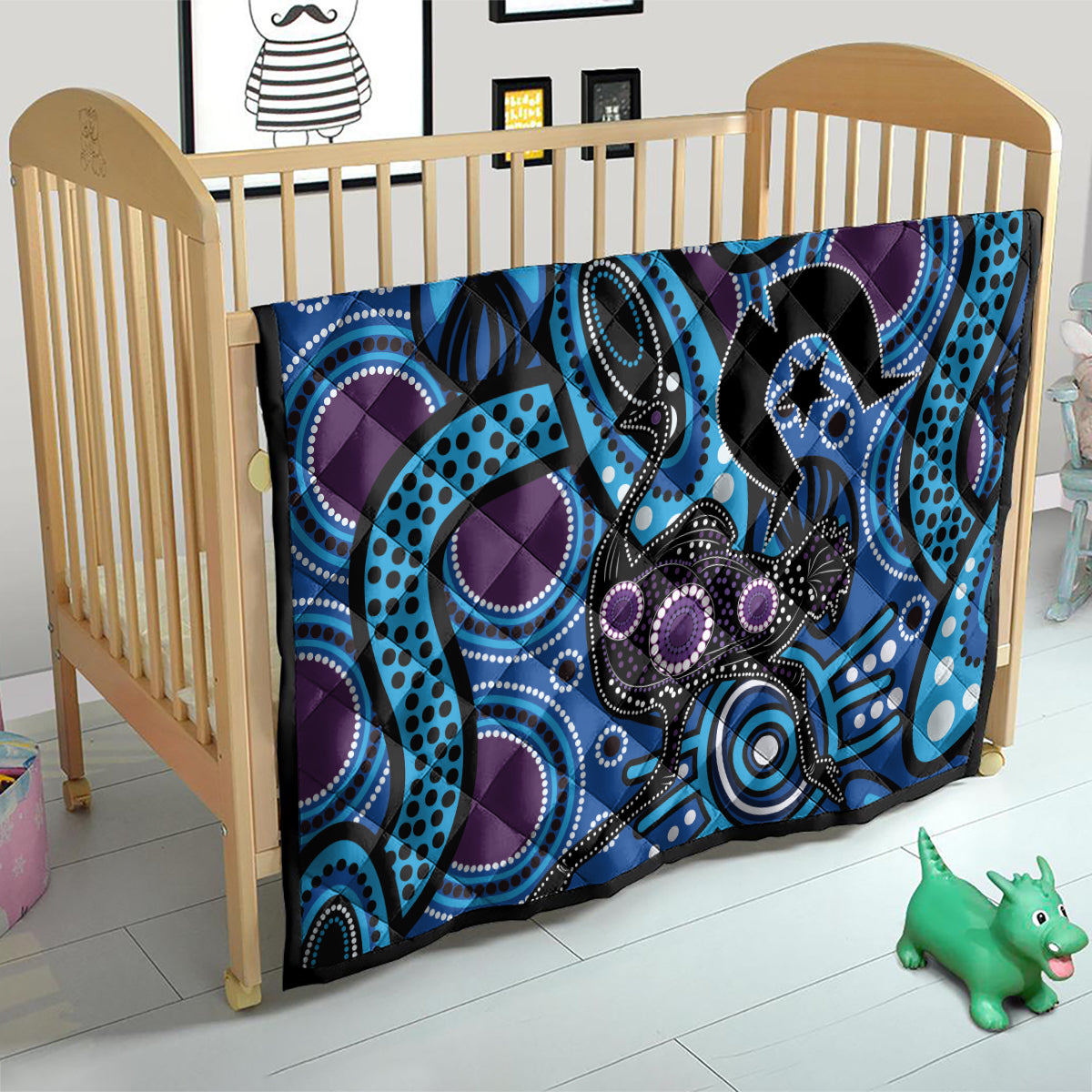 Emu NAIDOC 2024 Quilt Aboriginal Art Style