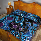 Emu NAIDOC 2024 Quilt Bed Set Aboriginal Art Style